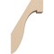 Ekena Millwork 3-inch W x 6-inch D x 10-inch H Del Monte Rough Cedar Woodgrain TimberThane Knee Brace, Primed BRCUR03X06X10DELRCPR - alternate 4
